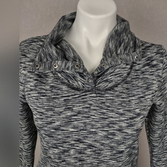 Athleta Gray Coastal Spacedye Fleece Pullover Size Small - Picture 11 of 16